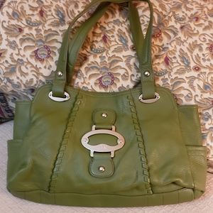 Ann Klein  Olive Green Satchel